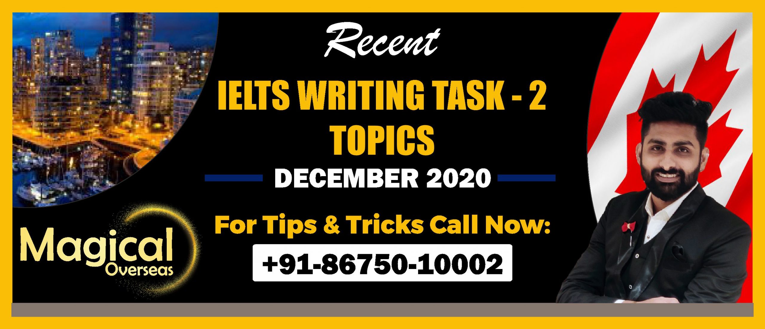 Writing Task 2 Topics December 2020 by Magical Overseas - Best IELTS Writing Classes